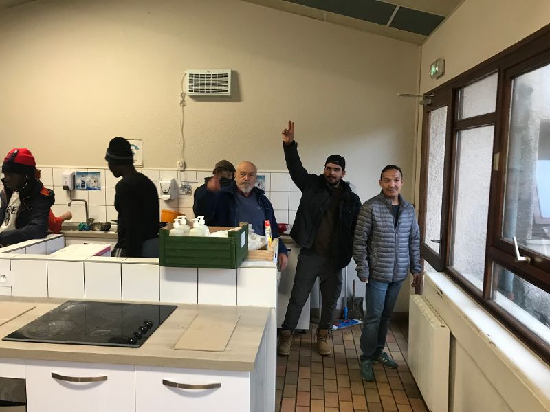 Préparation des gâteaux de noël