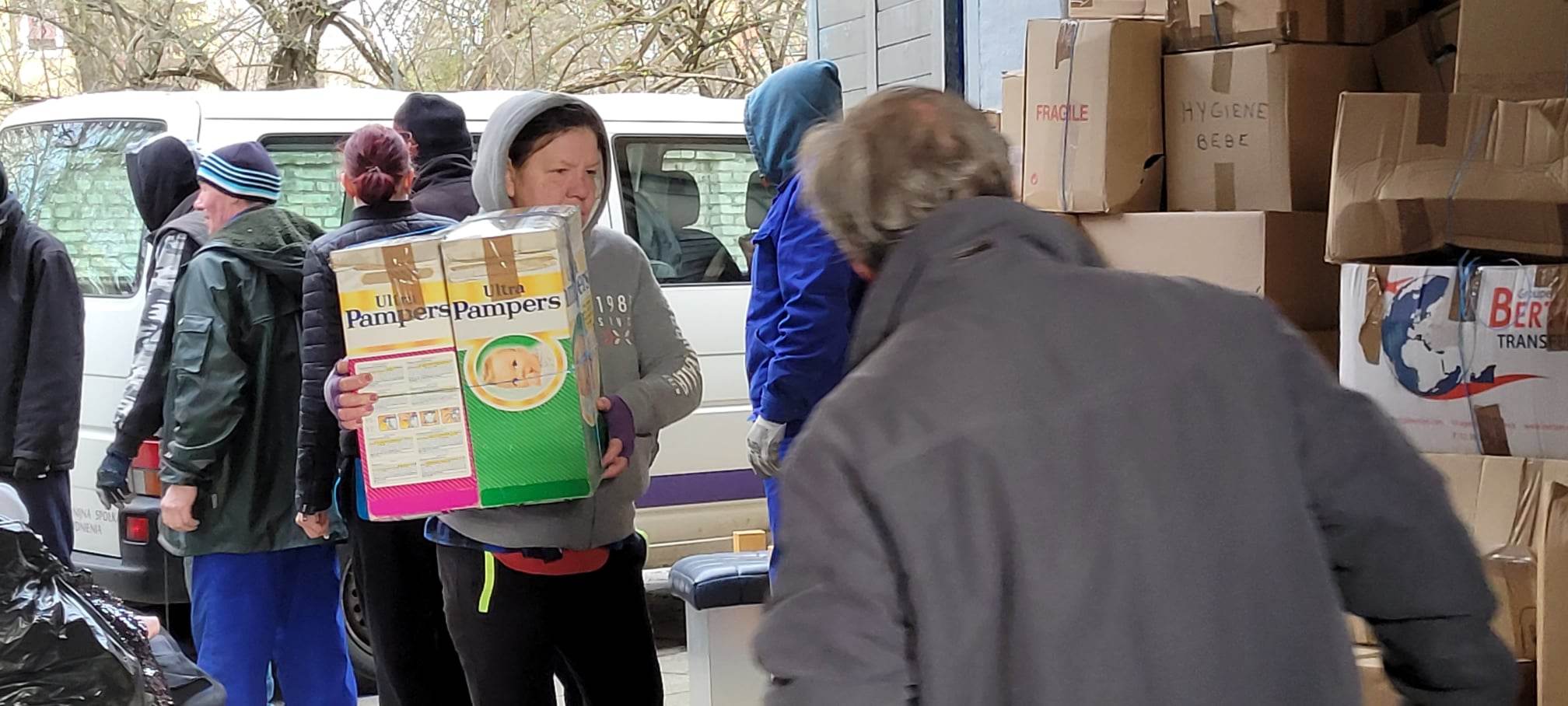 Déchargement en Pologne