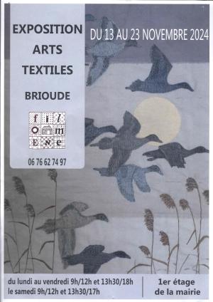 Affiche Exposition art textile