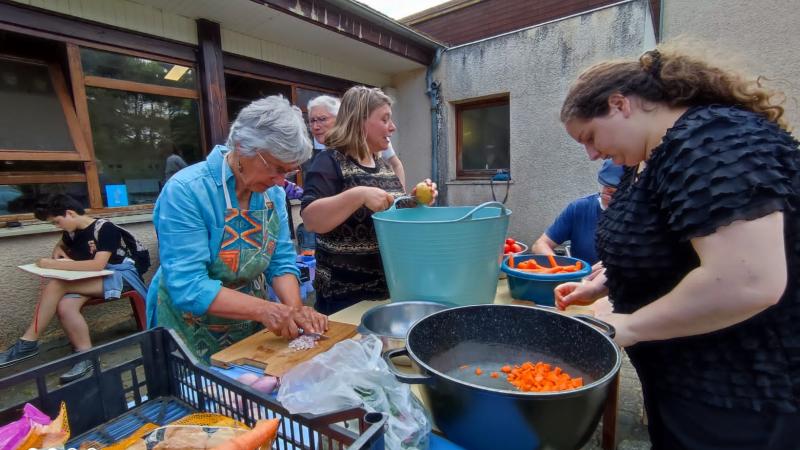 Epluchage et découpe